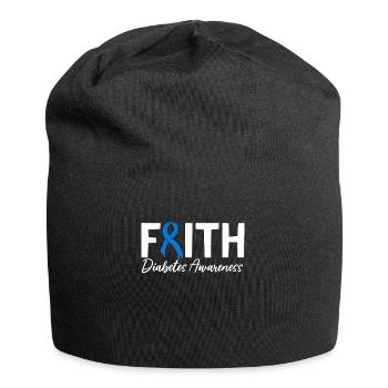 Drôle diabétique inutile Pancréas Diabète T1D - Bonnet en jersey - noir - Devant