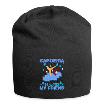 Capoeira is like the shape of water - Jersey Beanie - black - Front