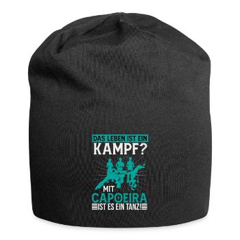 Life is struggle, capoeira is answer - Jersey Beanie - black - Front