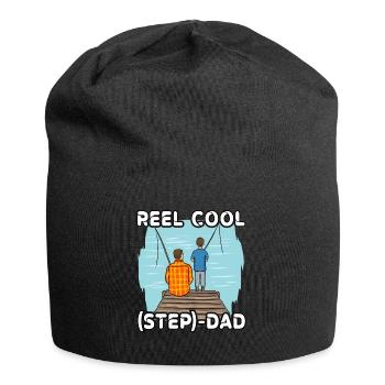 Reel Cool Step Dad - Jersey Beanie - black - Front