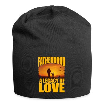 Fatherhood a legacy of love - Jersey Beanie - black - Front