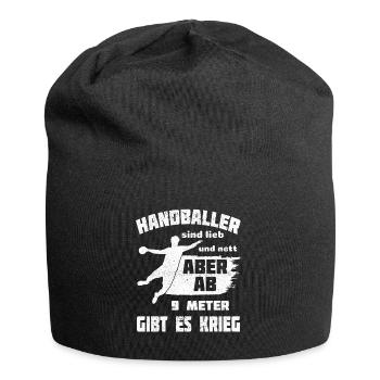 Les joueurs de handball sont doux et gentils - Bonnet en jersey - noir - Devant