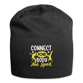 Connecter l’, le corps et l’ - Bonnet en jersey - noir - Devant