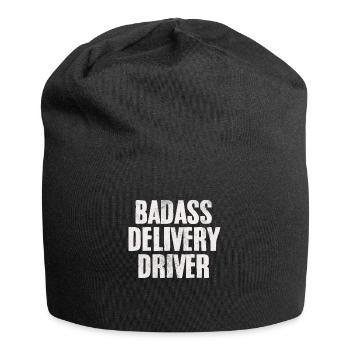 Badass Delivery Driver Package Parcel Delivery - Jersey Beanie - black - Front