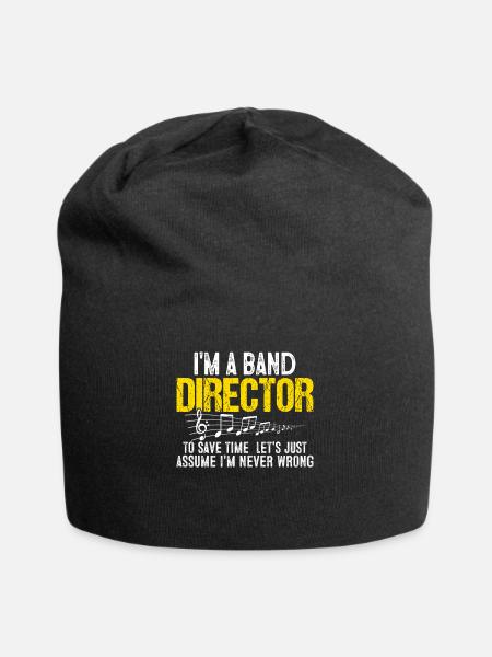I'm A Band Director to Save Time Funny Rehearsals - Jersey Beanie - black