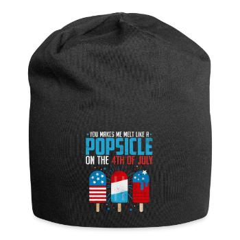 Tu me fais fondre comme une sucette glacée le 4 - Bonnet en jersey - noir - Devant