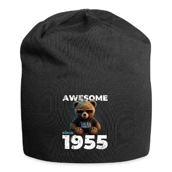 70e anniversaire Original 1955 Vintage 1955 Ours mignon - Bonnet en jersey - noir - Devant