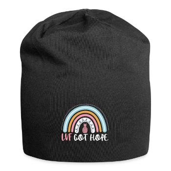 IVF Got Hope Funny IVF Boho Rainbow Infertility - Jersey Beanie - black - Front