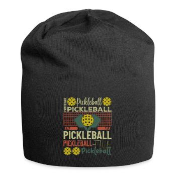 Teen Pickleball Ball Court Paddel Lustige Picklebal - Jersey-Beanie - Schwarz - Vorne