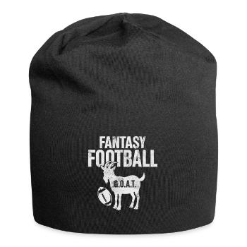 Fantasy Football GOAT Commissioner Draft Kicker - Jersey Beanie - black - Front