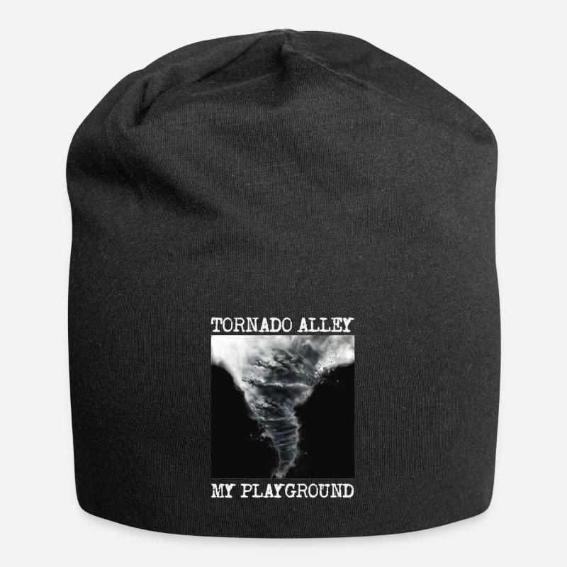 Storm Chasing: Mein Spielplatz - Jersey-Beanie - Schwarz