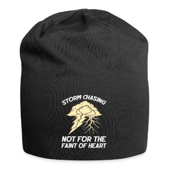 Storm Chasiing - not for the faint of heart - Jersey Beanie - black - Front