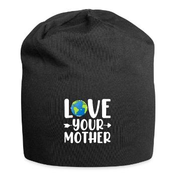 Love Your Mother Earth Environmentalist Funny - Jersey Beanie - black - Front