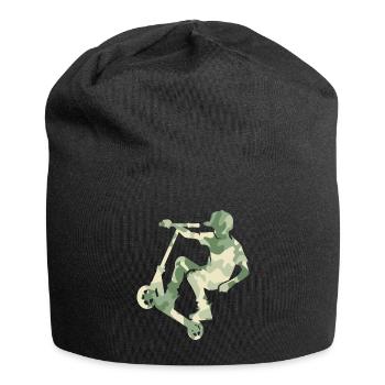 Camouflage Rider Scooter Teens - Jersey-Beanie - Schwarz - Vorne