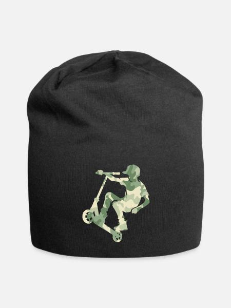 Camouflage Rider Scooter Teens - Jersey-Beanie - Schwarz