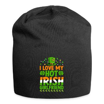 J’adore ma copine irlandaise sexy - Bonnet en jersey - noir - Devant