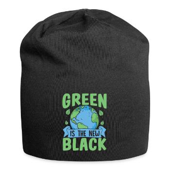 Green is the new black - Jersey Beanie - black - Front