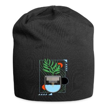 Culture hydroponique - Bonnet en jersey - noir - Devant