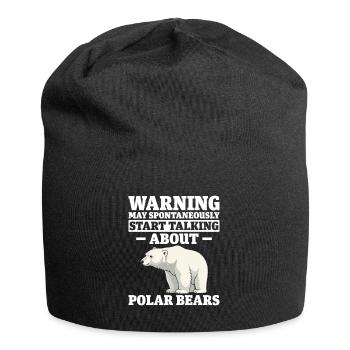 Lustige Eisbären Bedrohte Spezies Arktis - Jersey-Beanie - Schwarz - Vorne
