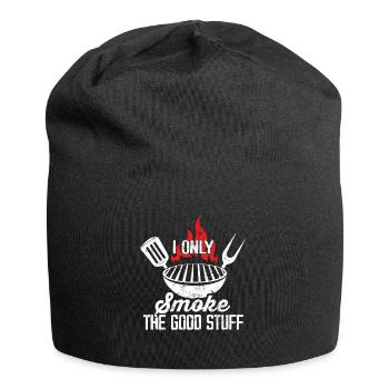 Je ne fume que les bonnes choses Grillades BBQ amusantes - Bonnet en jersey - noir - Devant