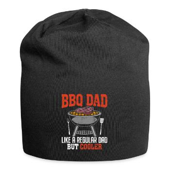 BBQ Dad Pitmaster Meat Smoking Funny Dad Barbecue - Jersey Beanie - black - Front