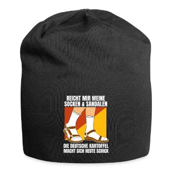 Typisch Deutscher Urlauber - Kartoffel Alman - Jersey-Beanie - Schwarz - Vorne