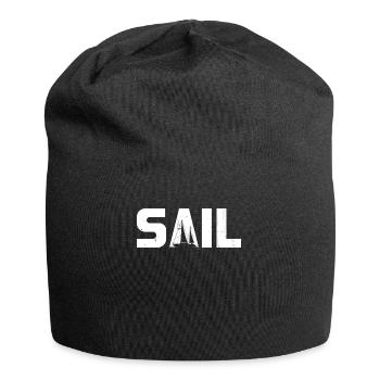 Voile nautique Voilier Capitaine Ponton Dériveur - Bonnet en jersey - noir - Devant