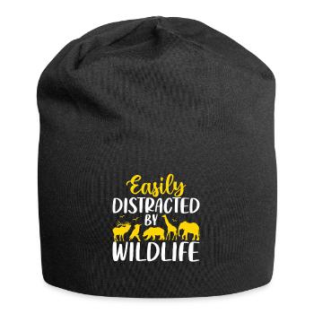 Easily Distracted By Wildlife Foster Shelter - Jersey Beanie - black - Front