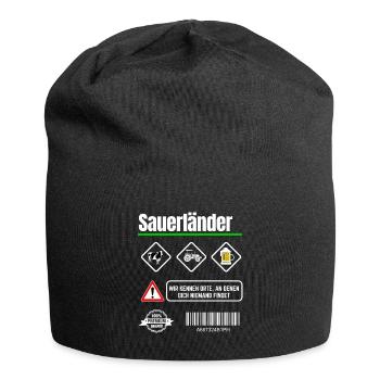 Sauerland Spruch Bier Schützenfest Sauerländer - Jersey-Beanie - Schwarz - Vorne