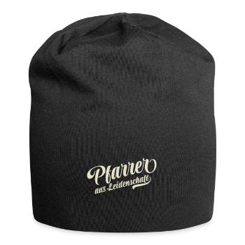 Pfarrer aus Leidenschaft - Motivation und Erfolg - Jersey-Beanie - Schwarz - Vorne