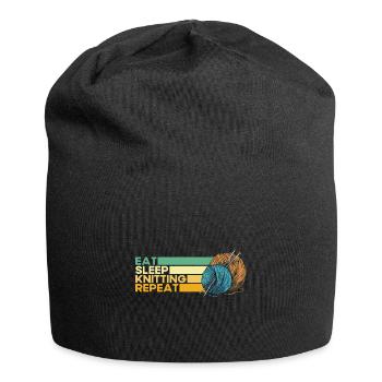 Stricken Stricken Stricken Liebhaber Geschenk - Jersey-Beanie - Schwarz - Vorne