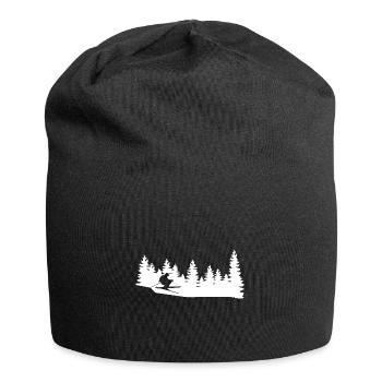 Arbres - Ski - (4) - Bonnet en jersey - noir - Devant