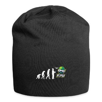 FPV Drohnen Evolution Geschenk Technik Roboter - Jersey-Beanie - Schwarz - Vorne