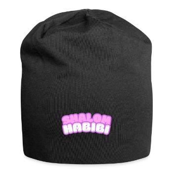 Shalom Habibi Jüdisch Moslem - Jersey-Beanie - Schwarz - Vorne