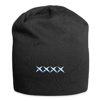 blaue kreuze kreuz - Jersey-Beanie - Schwarz - Vorne