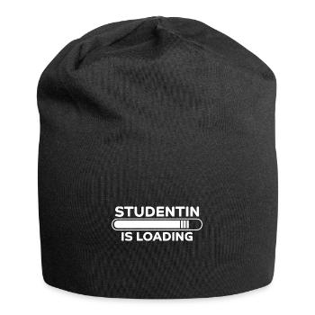 Studentin Spruch Universität Studentin Geschenk - Jersey-Beanie - Schwarz - Vorne