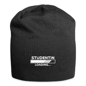 Studentin Spruch Universität Studentin Geschenk - Jersey-Beanie - Schwarz - Vorne