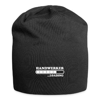 Handwerker Spruch Heimwerker Handwerker Geschenk - Jersey-Beanie - Schwarz - Vorne