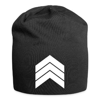 three white arrows - Jersey Beanie - black - Front
