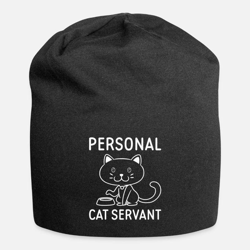 Personal Cat Servant - Jersey Beanie - black