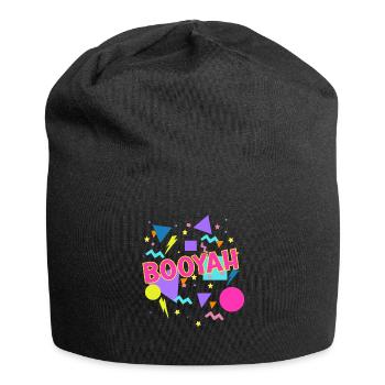 Booyah & 90s Vintage Eighties 1980s Costume Party - Jersey Beanie - black - Front