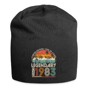 1983 Vintage Vintage Retro Cadeau d’anniversaire - Bonnet en jersey - noir - Devant