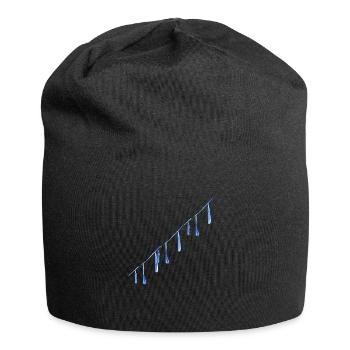 gouttes d’eau bordent l’eau - Bonnet en jersey - noir - Devant