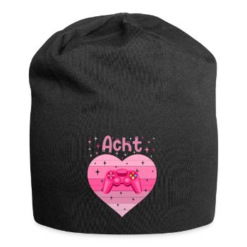 Mädchen Tochter 8. Geburstag Gaming Controller - Jersey-Beanie - Schwarz - Vorne