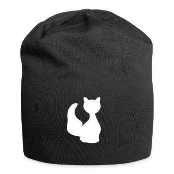 Chat Animal Icône Animal Animal Pet - Bonnet en jersey - noir - Devant