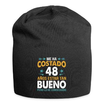 ME HA COSTADO 48 ANOS ESTAR TAN BUENO - Jersey Beanie - black - Front