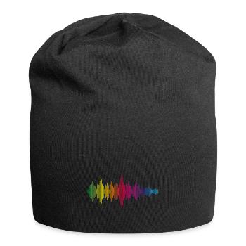 Fichier sonore - coloré - Bonnet en jersey - noir - Devant