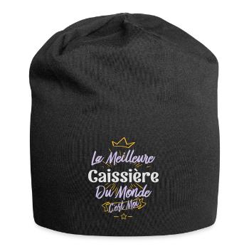 La meilleure caissière du monde - Bonnet en jersey - noir - Devant
