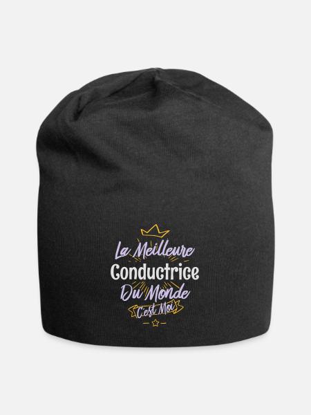 La meilleure conductrice du monde - Bonnet en jersey - noir