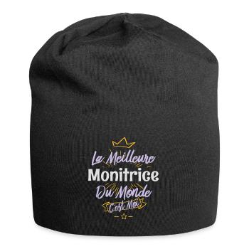 La meilleure monitrice du monde - Bonnet en jersey - noir - Devant